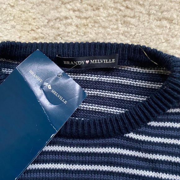 Striped Crewneck Sweater~Brandy Melville~Size S - Picture 4 of 4